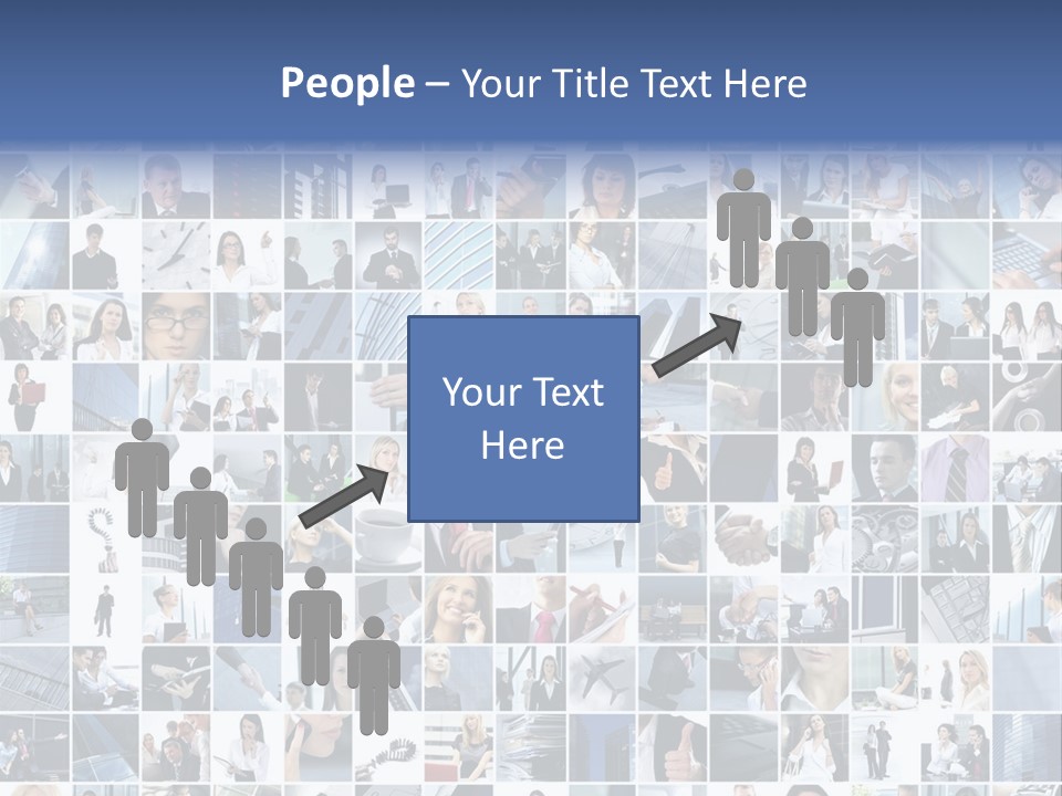 Partners Collage White PowerPoint Template