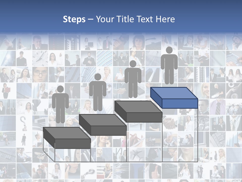 Partners Collage White PowerPoint Template