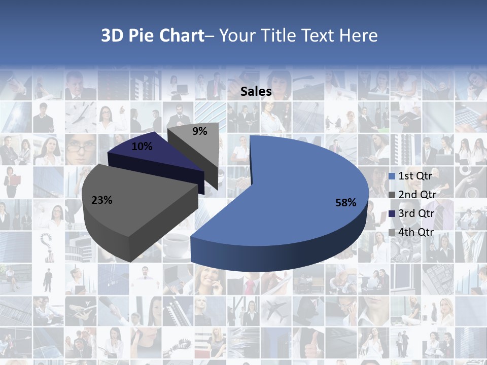 Partners Collage White PowerPoint Template