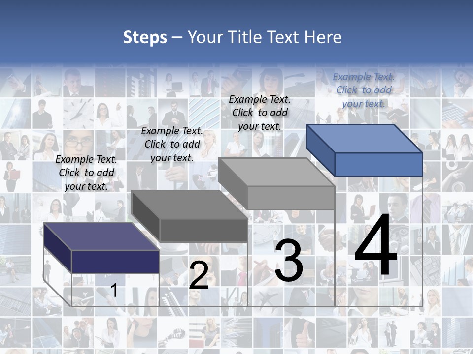 Partners Collage White PowerPoint Template