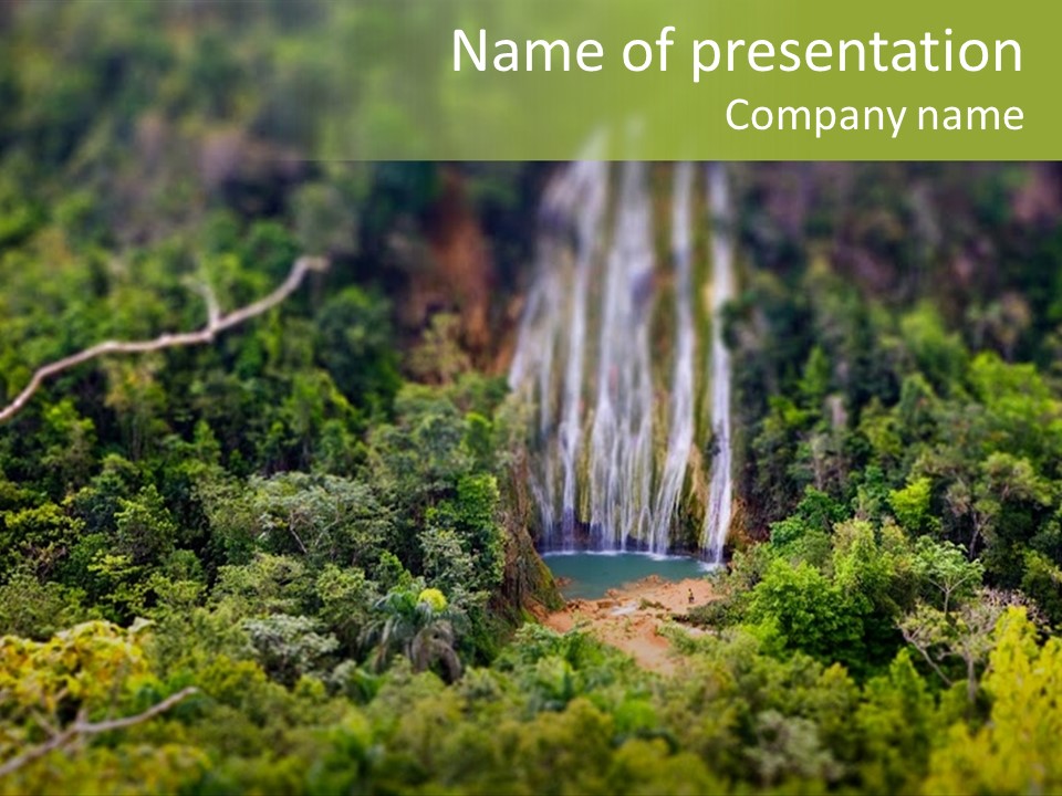 Landscape Rainforest Tropical PowerPoint Template
