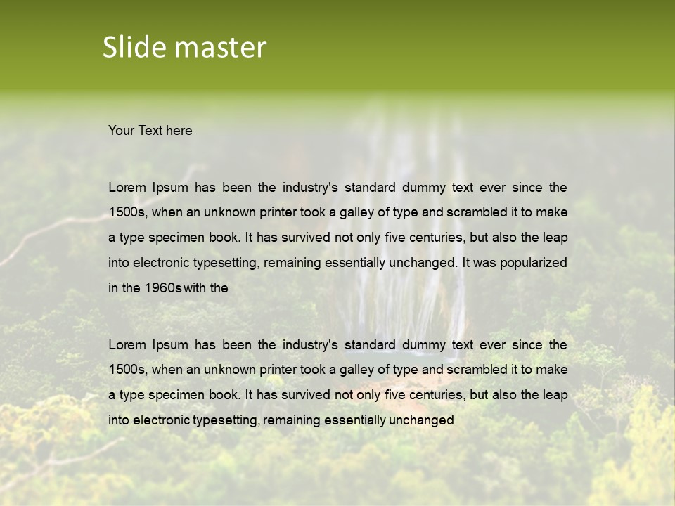 Landscape Rainforest Tropical PowerPoint Template