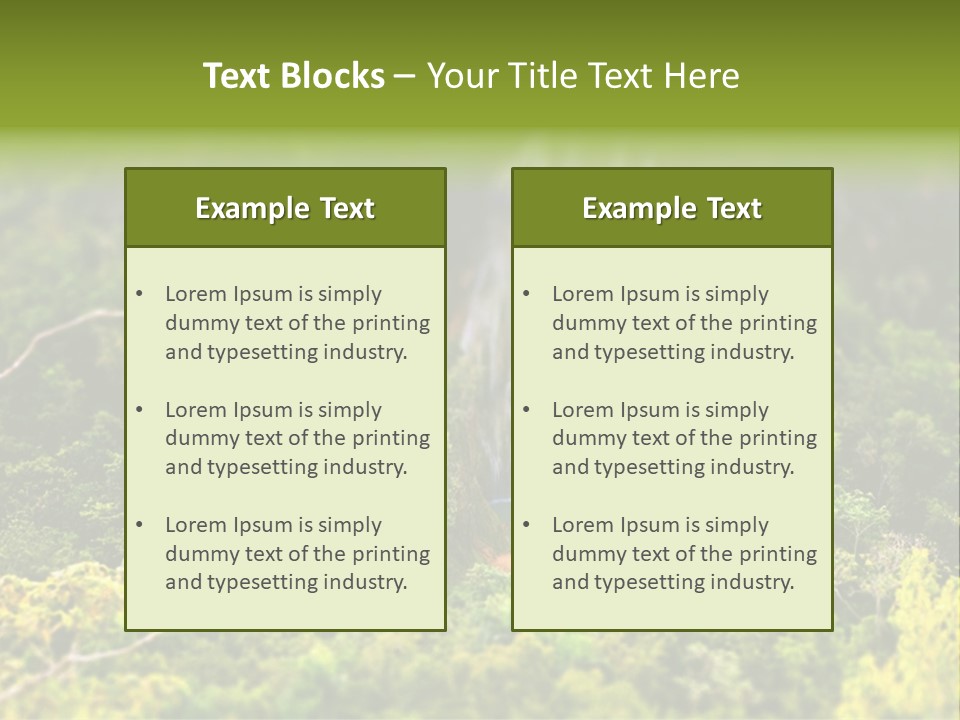 Landscape Rainforest Tropical PowerPoint Template