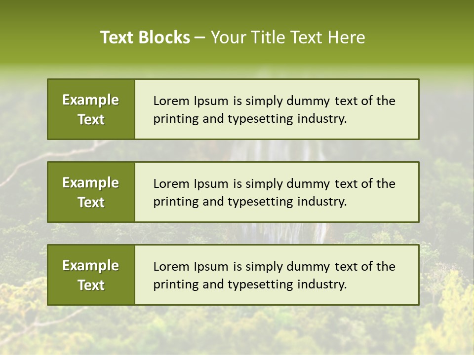 Landscape Rainforest Tropical PowerPoint Template