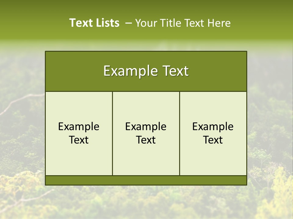 Landscape Rainforest Tropical PowerPoint Template