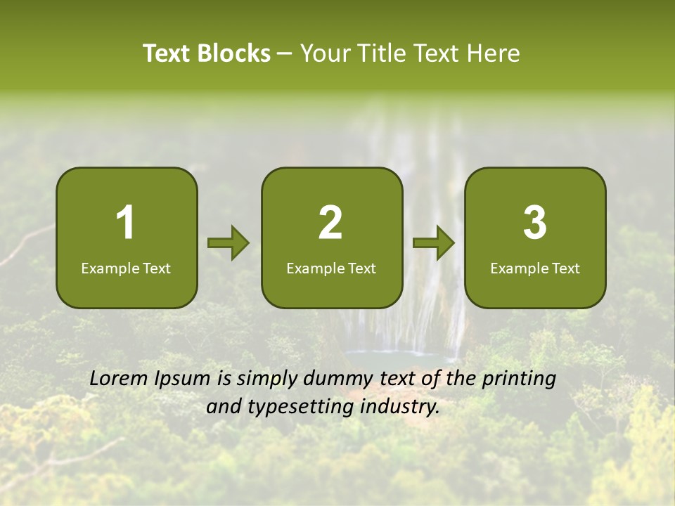 Landscape Rainforest Tropical PowerPoint Template