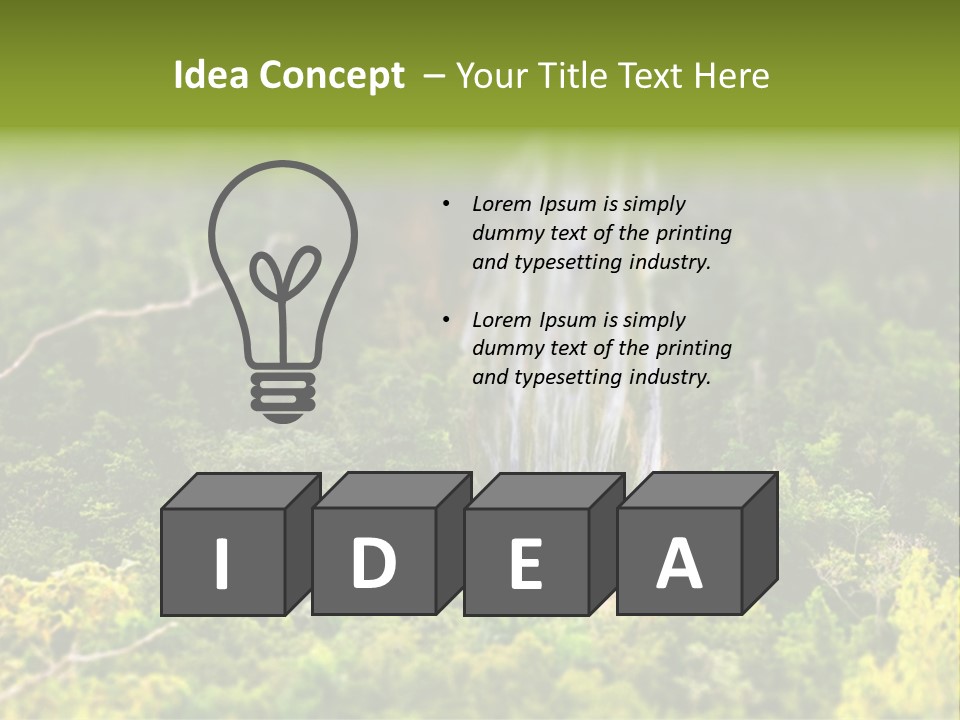 Landscape Rainforest Tropical PowerPoint Template