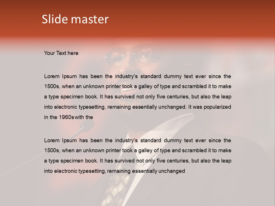 Conference Gesture Speak PowerPoint Template