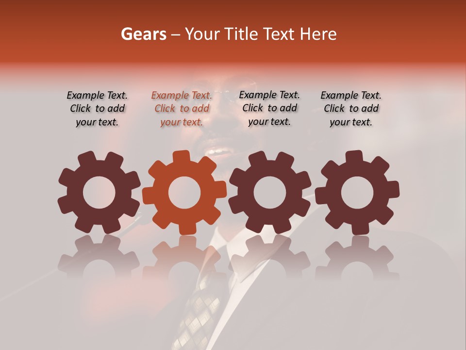 Conference Gesture Speak PowerPoint Template