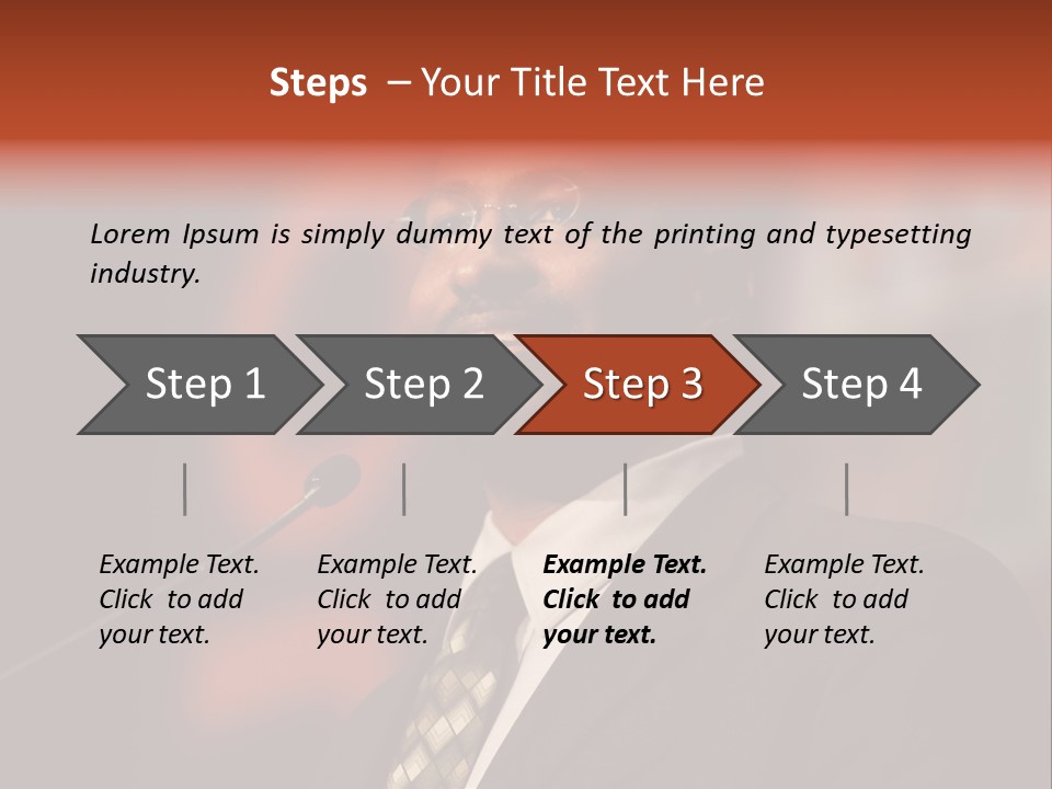 Conference Gesture Speak PowerPoint Template