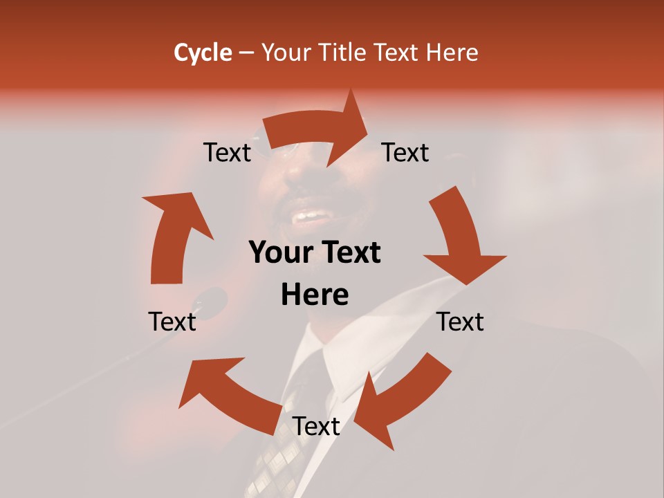 Conference Gesture Speak PowerPoint Template
