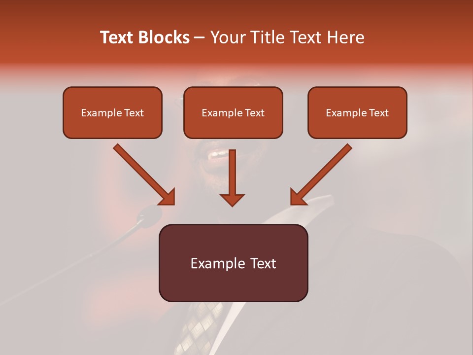 Conference Gesture Speak PowerPoint Template