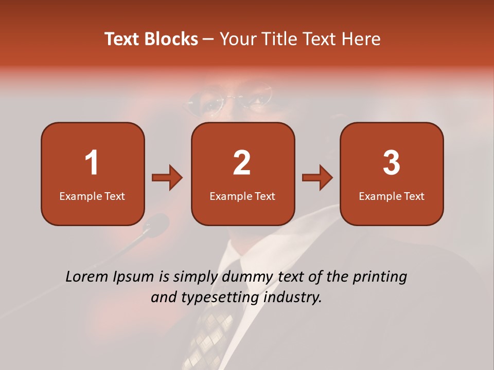 Conference Gesture Speak PowerPoint Template