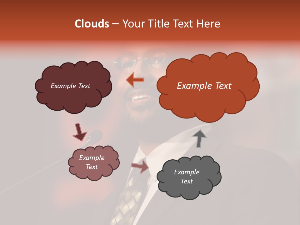 Conference Gesture Speak PowerPoint Template