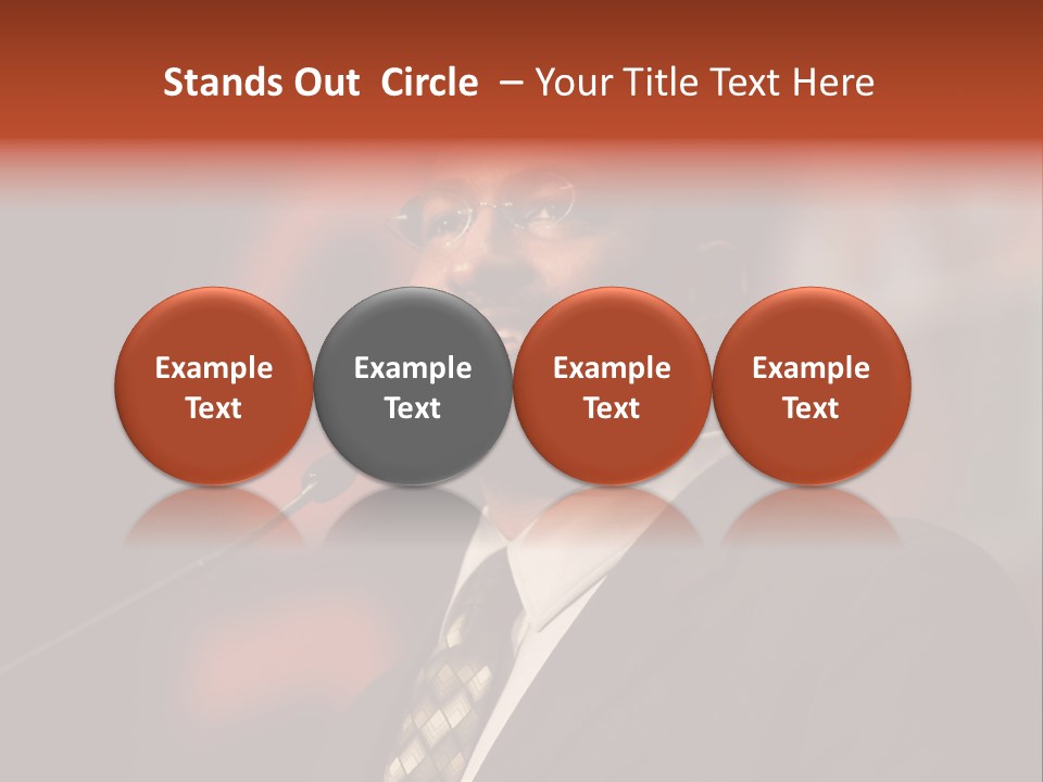 Conference Gesture Speak PowerPoint Template