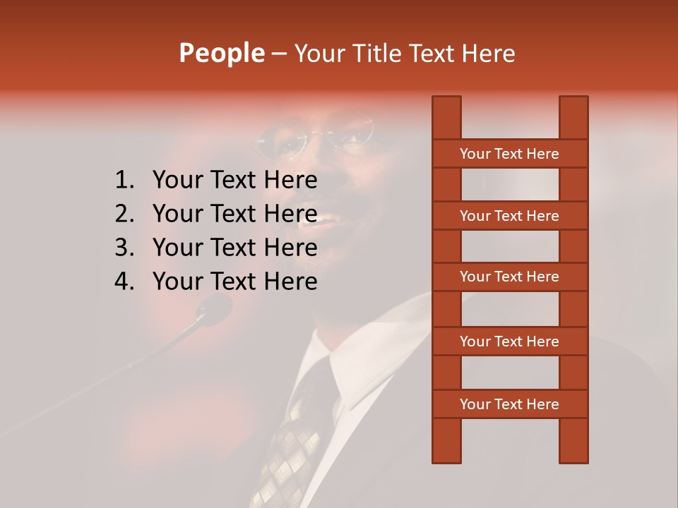 Conference Gesture Speak PowerPoint Template