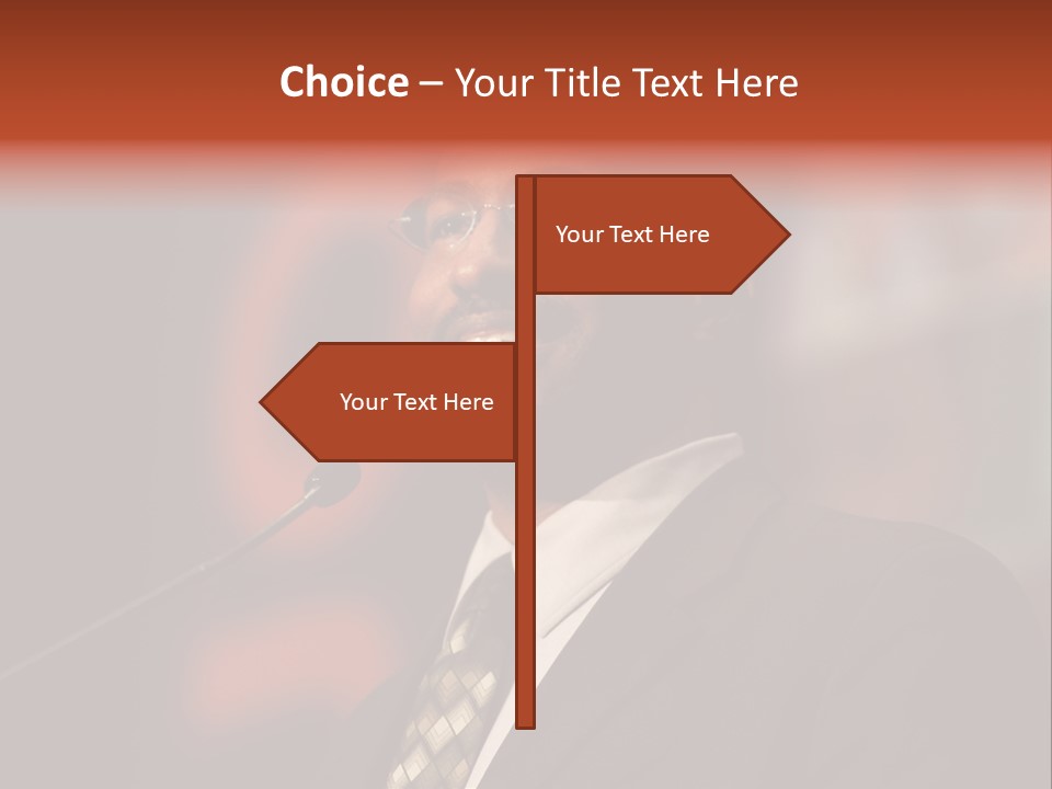 Conference Gesture Speak PowerPoint Template