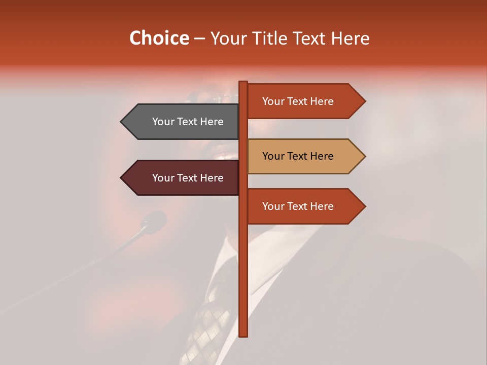 Conference Gesture Speak PowerPoint Template