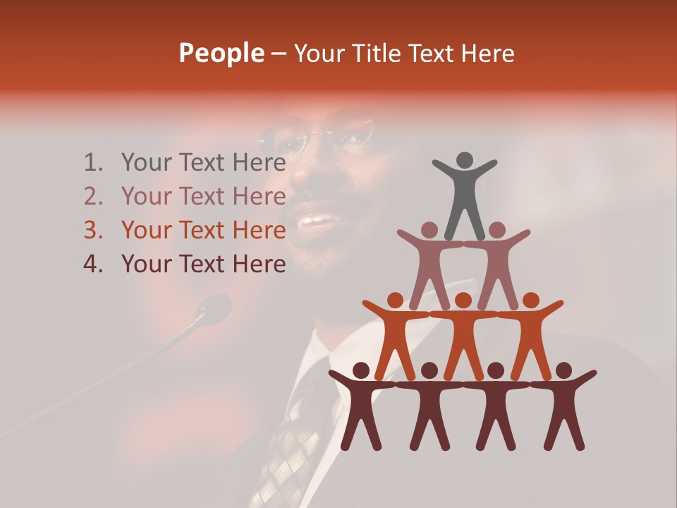 Conference Gesture Speak PowerPoint Template