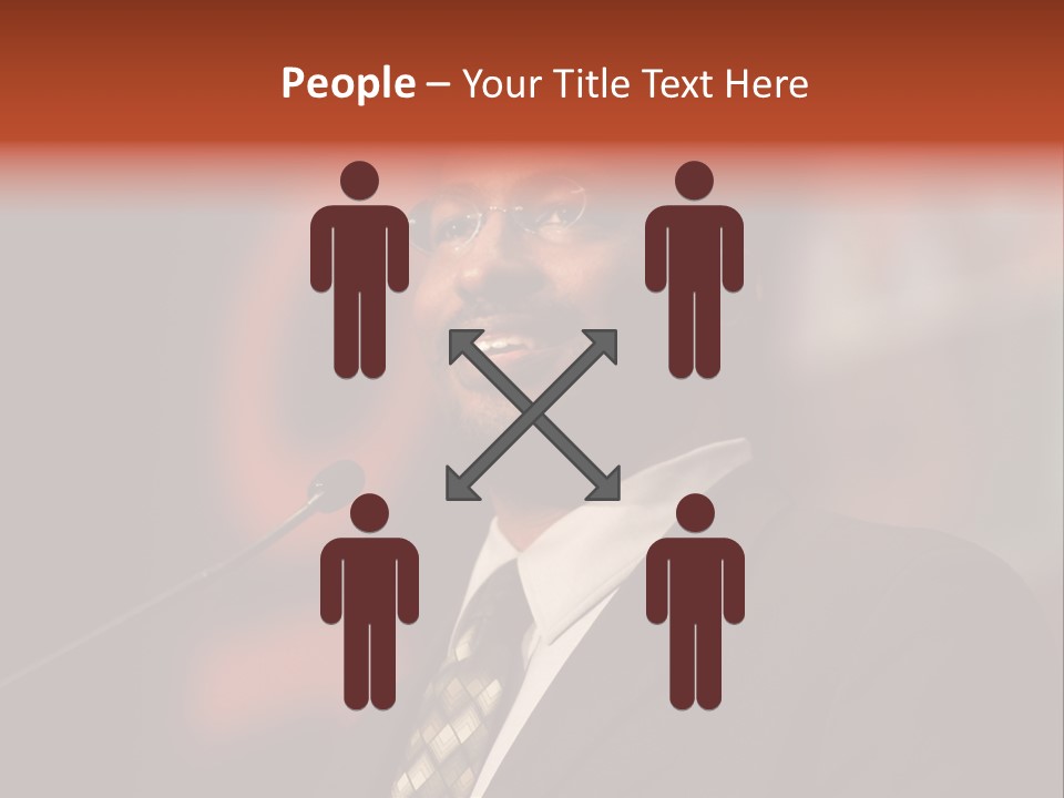 Conference Gesture Speak PowerPoint Template