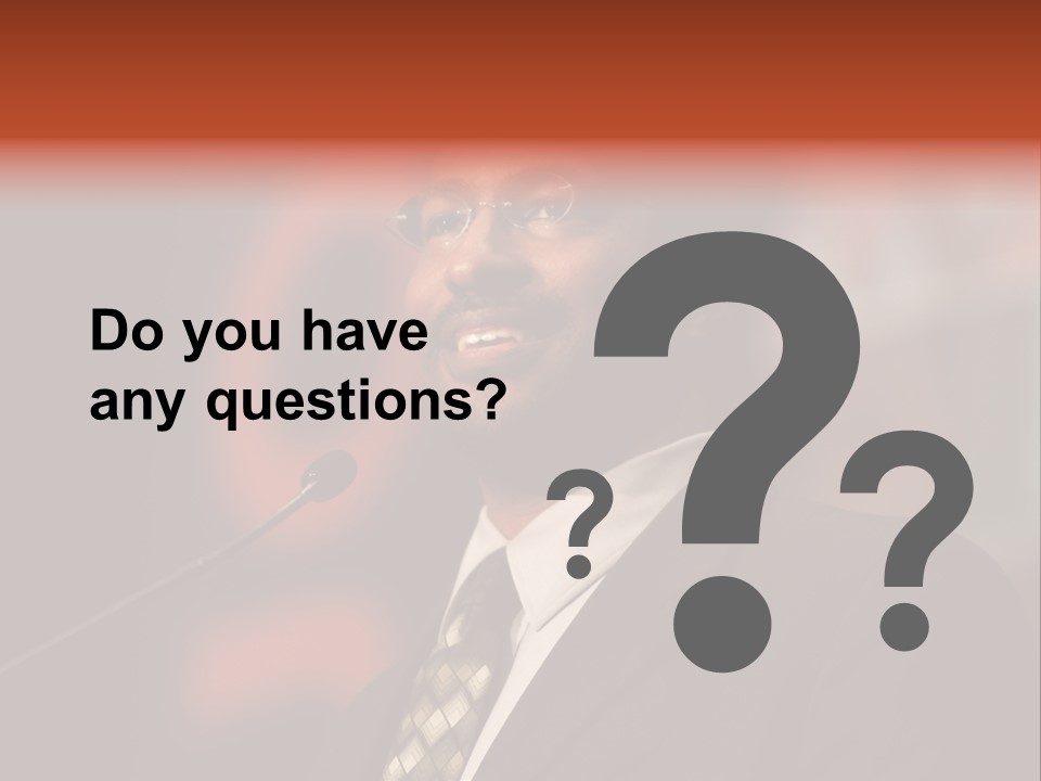 Conference Gesture Speak PowerPoint Template