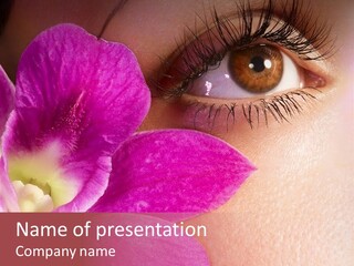 Girl Petal Elegance PowerPoint Template