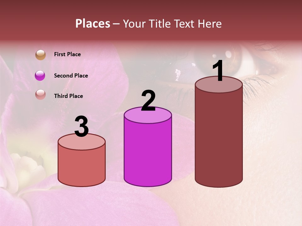 Girl Petal Elegance PowerPoint Template