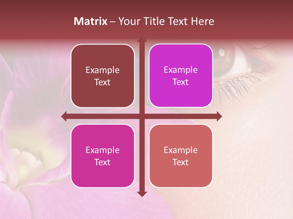 Girl Petal Elegance PowerPoint Template