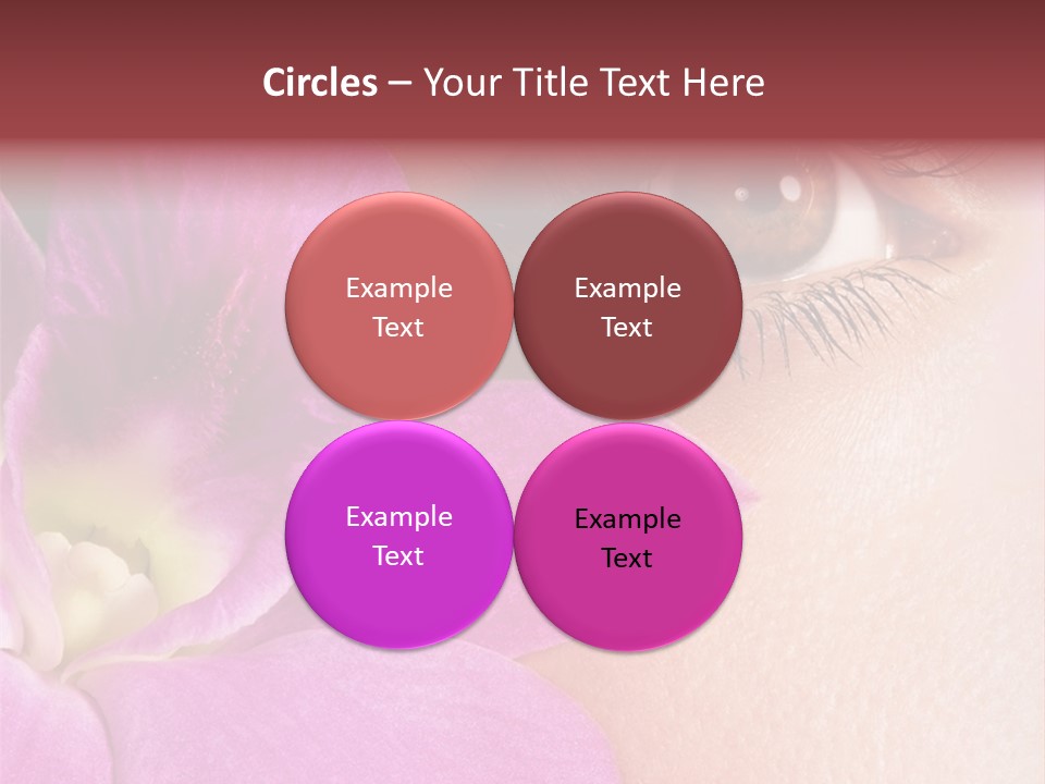 Girl Petal Elegance PowerPoint Template