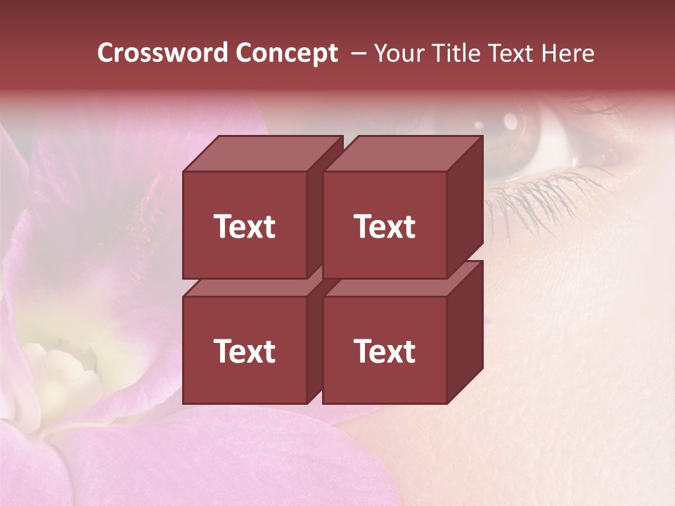 Girl Petal Elegance PowerPoint Template