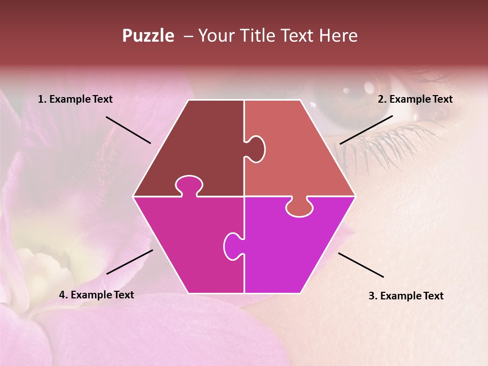 Girl Petal Elegance PowerPoint Template