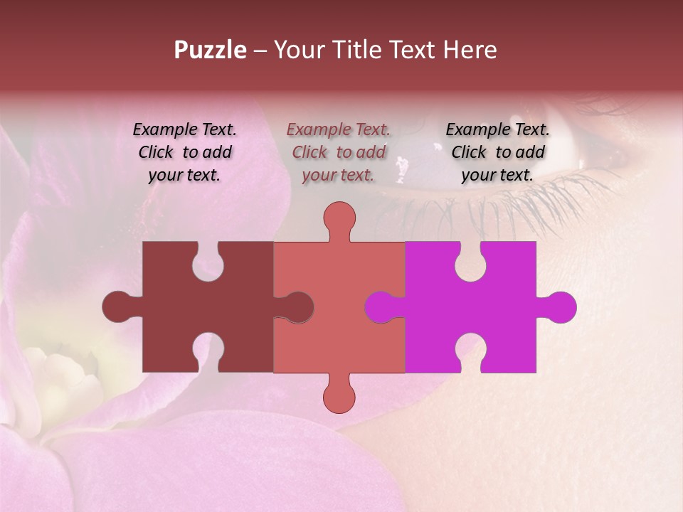 Girl Petal Elegance PowerPoint Template