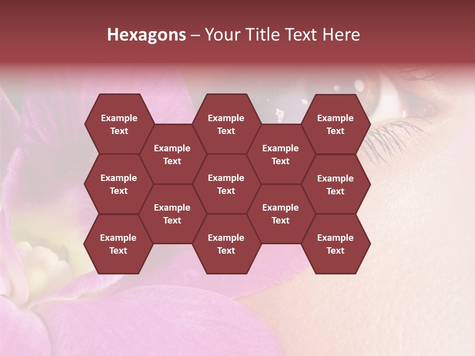 Girl Petal Elegance PowerPoint Template