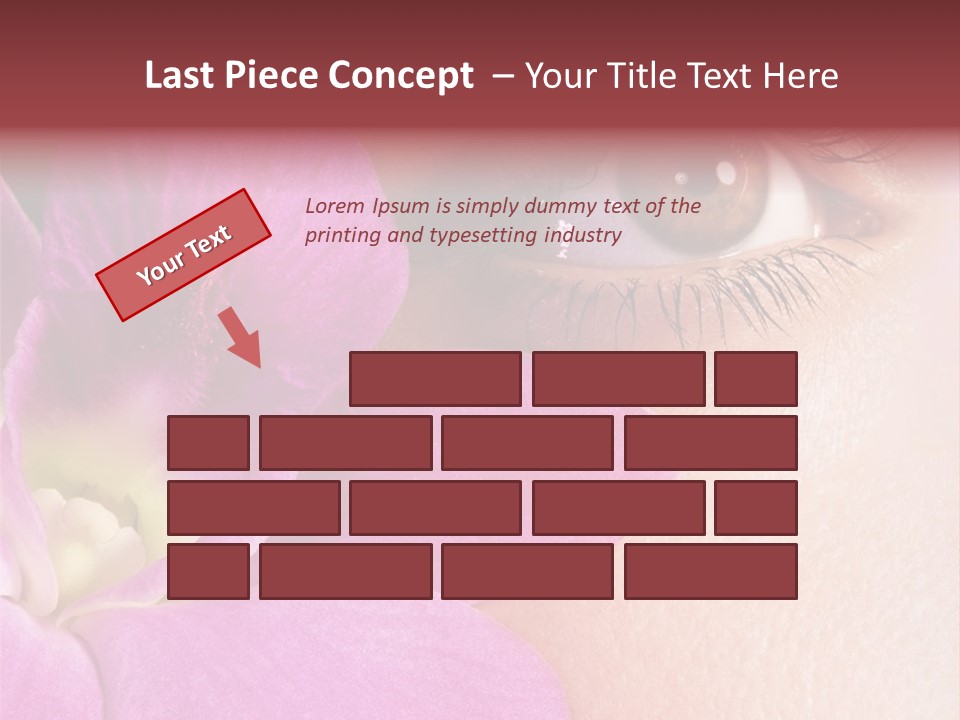 Girl Petal Elegance PowerPoint Template