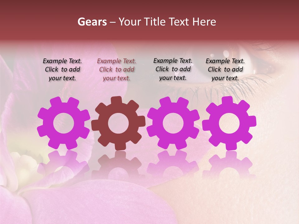 Girl Petal Elegance PowerPoint Template