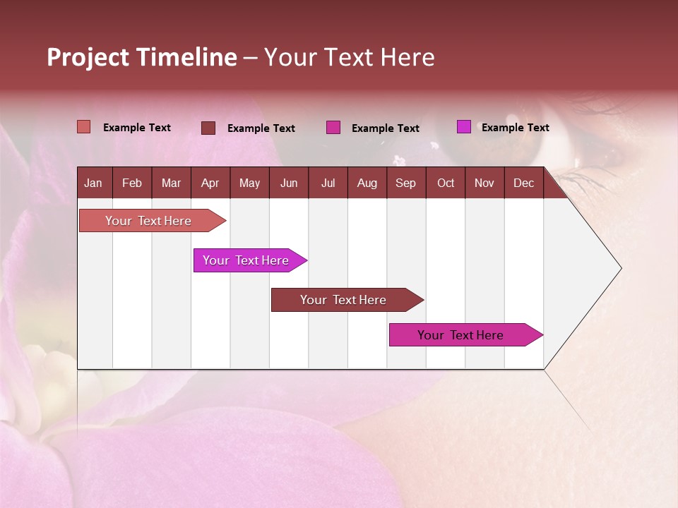 Girl Petal Elegance PowerPoint Template