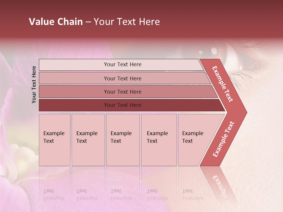 Girl Petal Elegance PowerPoint Template