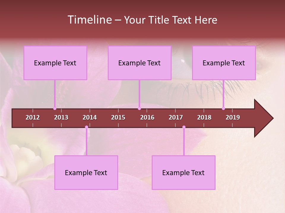 Girl Petal Elegance PowerPoint Template