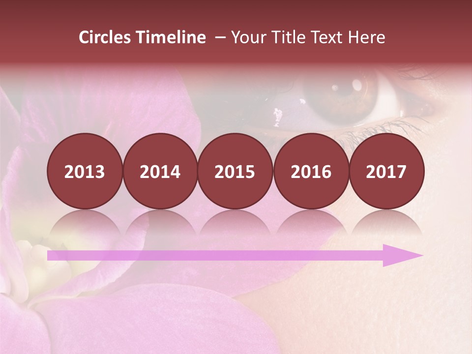 Girl Petal Elegance PowerPoint Template