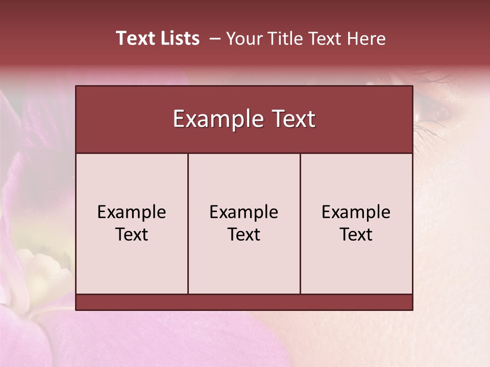 Girl Petal Elegance PowerPoint Template