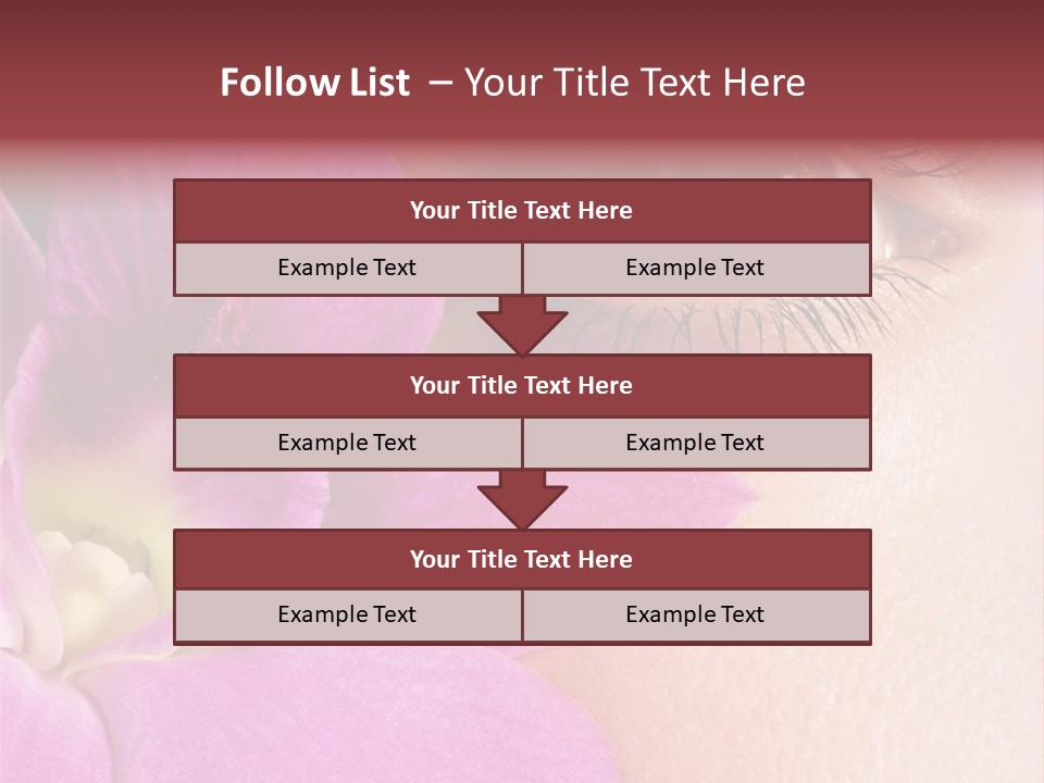 Girl Petal Elegance PowerPoint Template