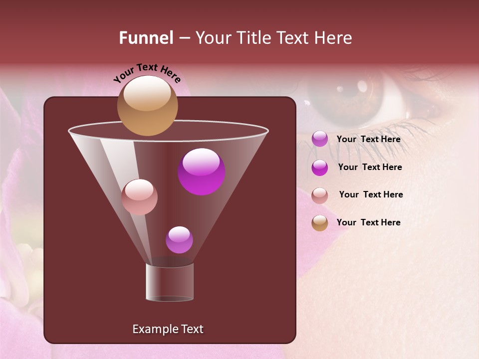 Girl Petal Elegance PowerPoint Template