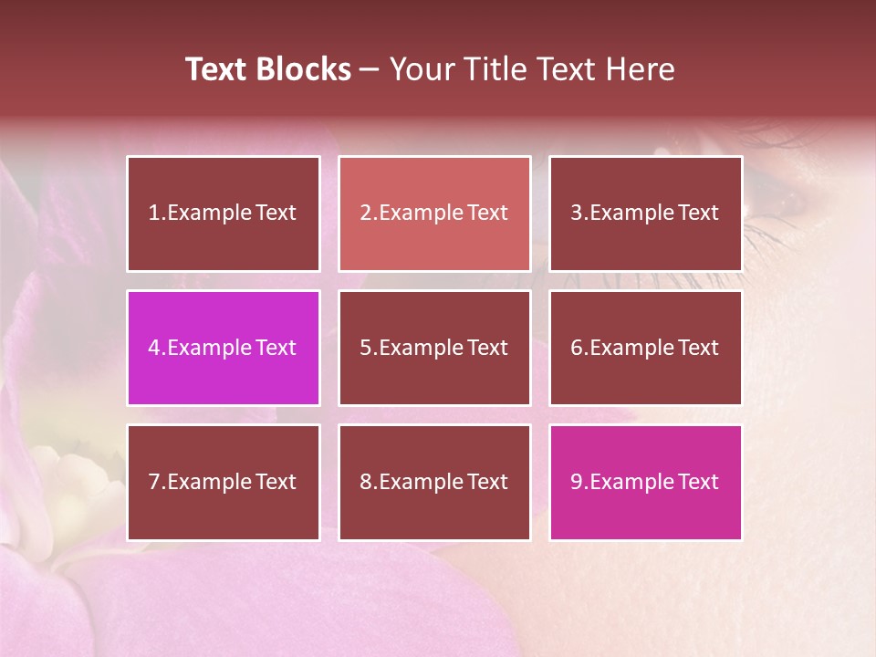 Girl Petal Elegance PowerPoint Template