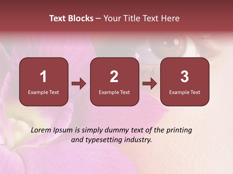 Girl Petal Elegance PowerPoint Template