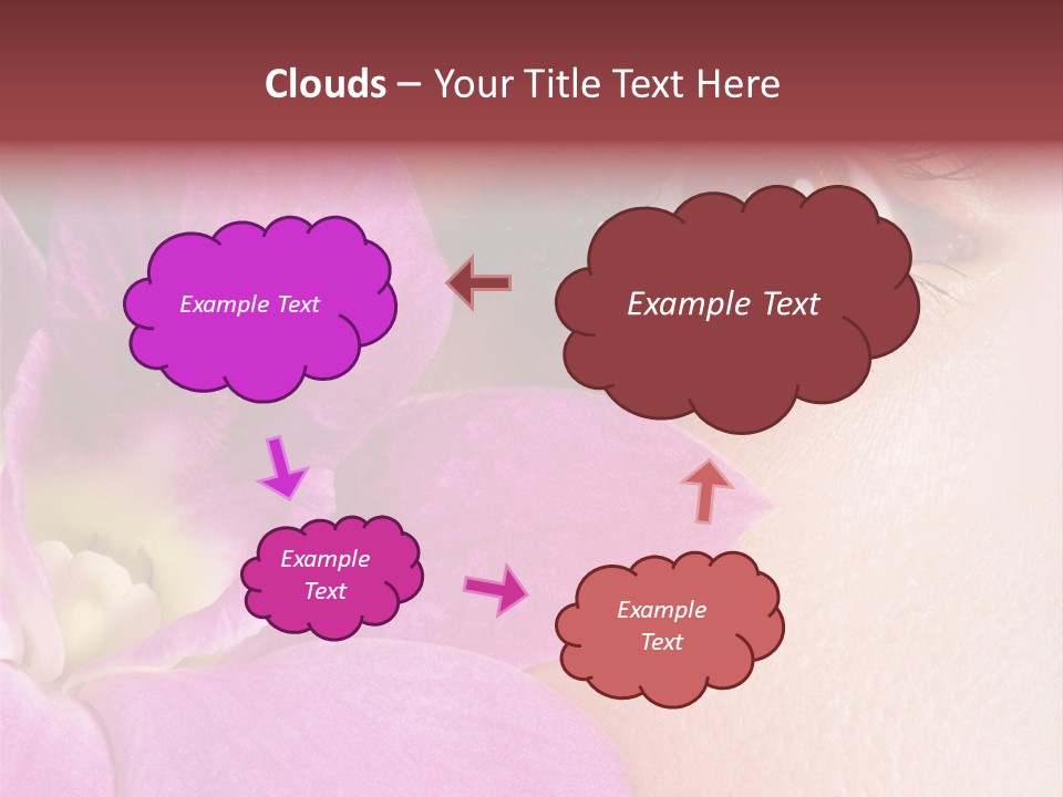 Girl Petal Elegance PowerPoint Template