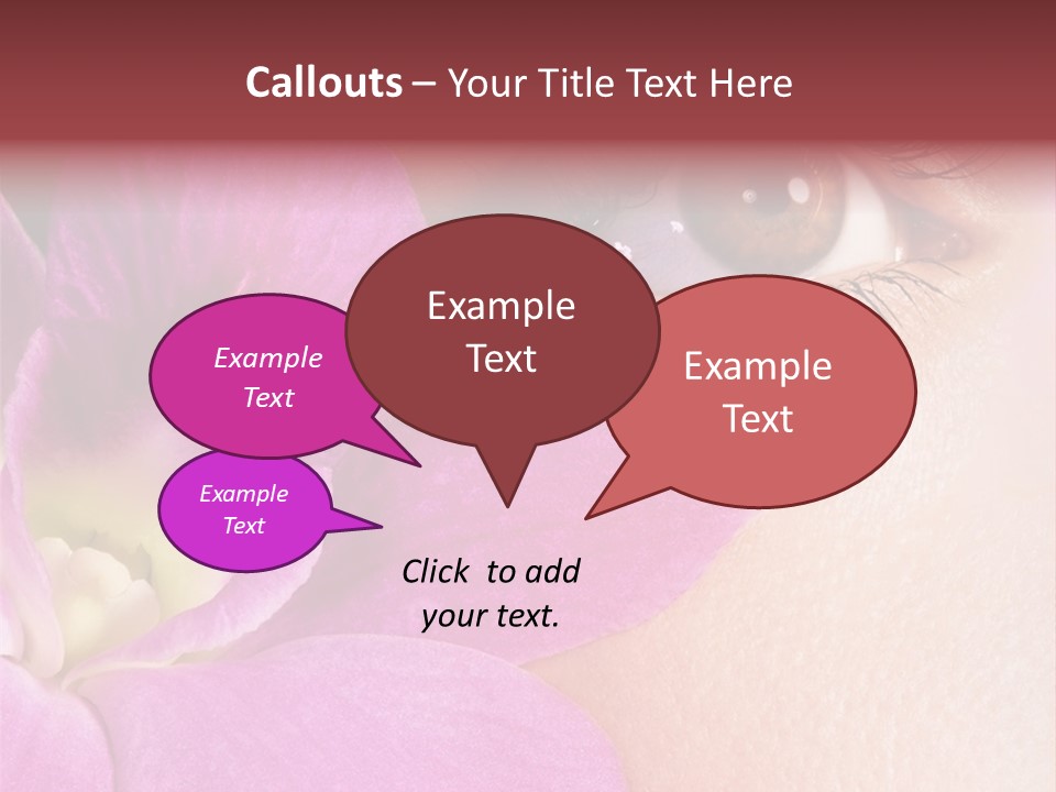 Girl Petal Elegance PowerPoint Template