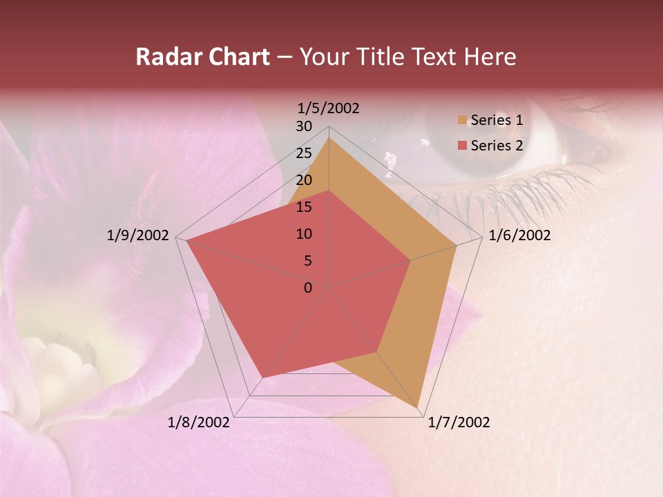 Girl Petal Elegance PowerPoint Template