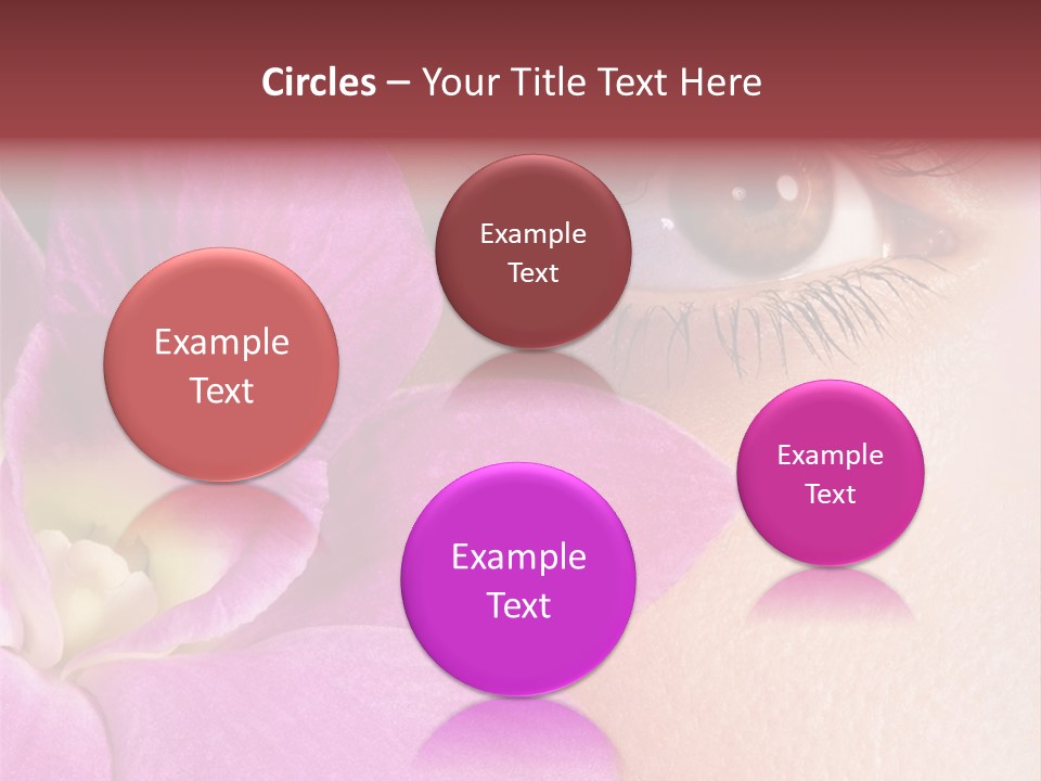 Girl Petal Elegance PowerPoint Template