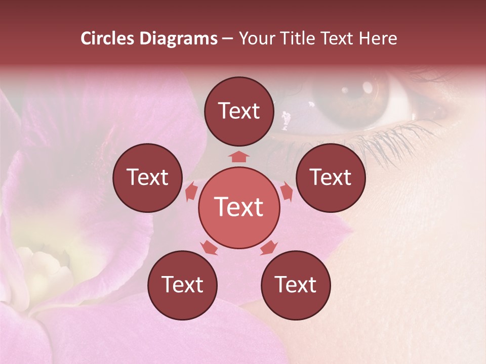 Girl Petal Elegance PowerPoint Template