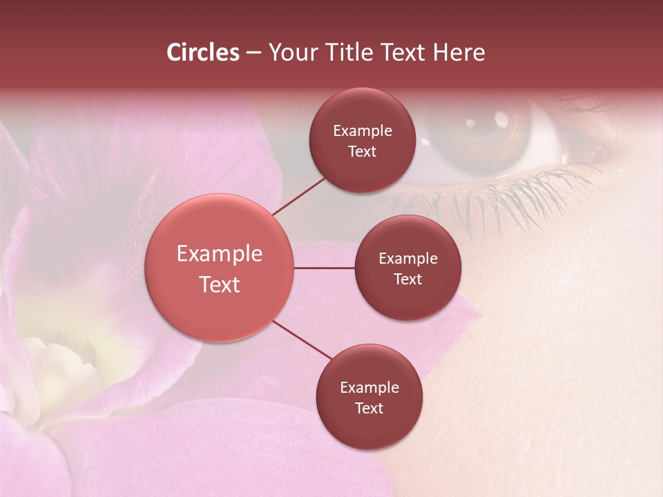 Girl Petal Elegance PowerPoint Template